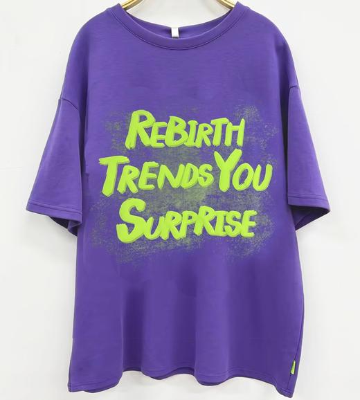 MZ撞色字母大图短袖T恤（黑）夏季952010370321 商品图9