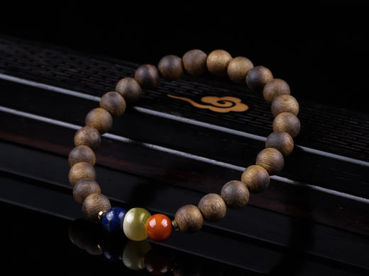 XY0312沉香+南红蜜蜡青金石手串 商品图7