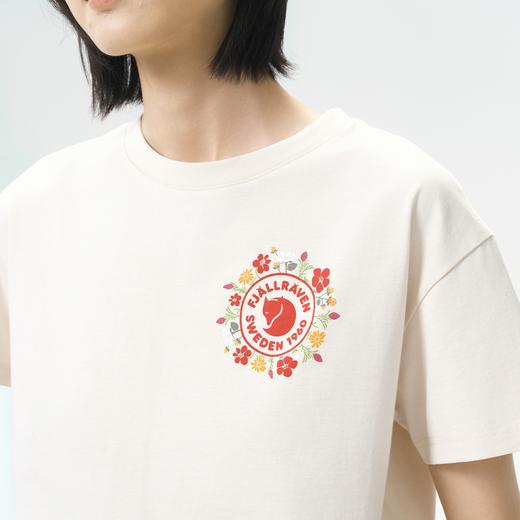 北极狐 女士户外短袖T恤 2025春夏新款短款宽松全棉上衣 14600213 商品图4