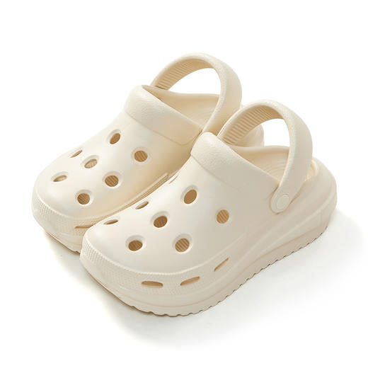 【洞洞鞋 一鞋两穿 可当拖鞋/凉鞋】厚底6厘米，跟脚好穿！女士夏季厚底增高，防滑拖鞋防臭，户外穿沙滩鞋，5天发货 商品图6