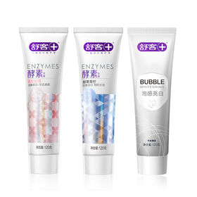 舒客 牙膏120g*3 （樱花+青柠+泡感亮白）新老包装随机发