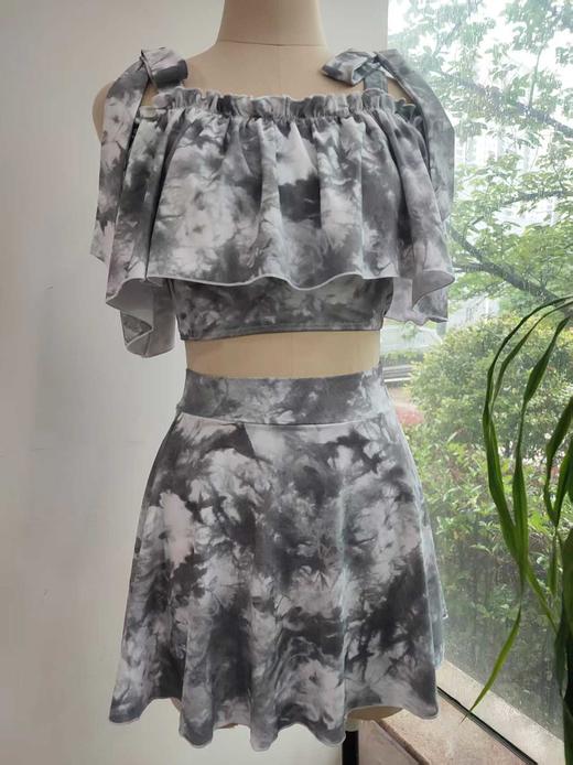 T074可爱蝴蝶结分体泳衣、裙套装泳衣时尚 商品图0