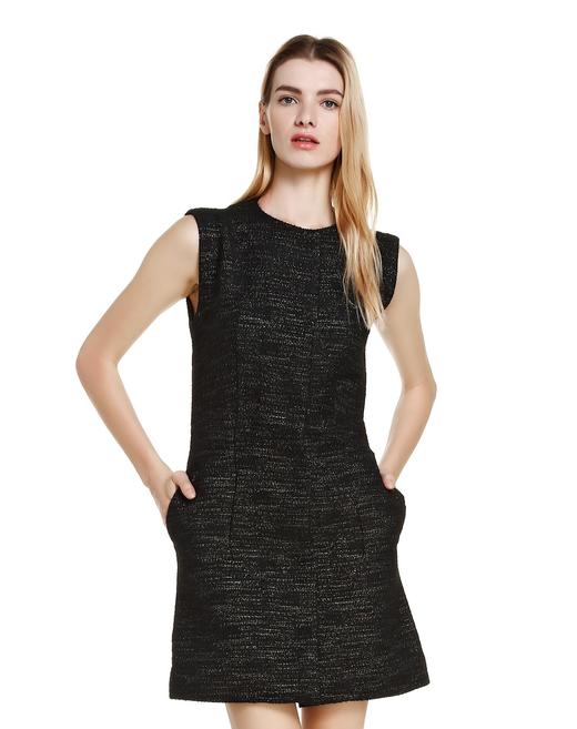 545714 Z38 夏姿?陈SHIATZY CHEN 女款圆领闪暗纹无袖外套 商品图0