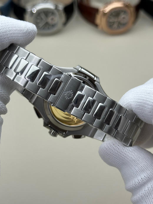 3K厂V3升级版薄薄薄！真功能，真小秒！百达翡丽鹦鹉螺5980多功能计时腕表【表壳】腕表尺寸40.5毫米，厚度为全网最薄仅13.5毫米，同正品一致的枕型表壳采用正面拉丝❗️❗️❗️ 商品图8