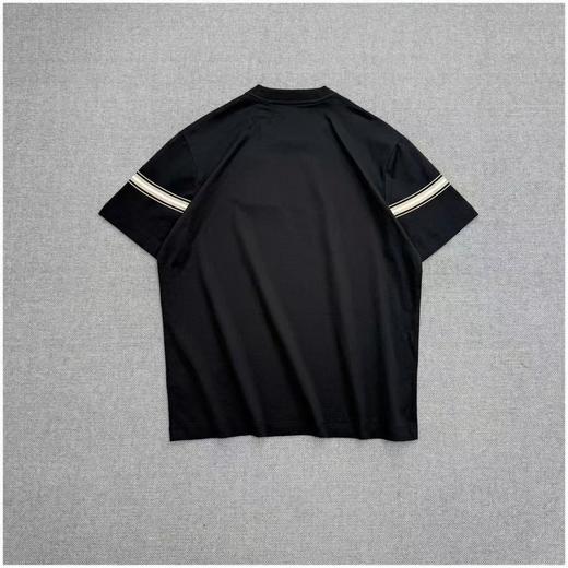 现货 巴宝莉BUR胸口战马刺绣条纹圆领短袖T 半环身印花 商品图8