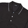 ZEGNA 杰尼亚 男士字母徽标刺绣弹力棉质短袖polo衫 黑色 UF358A9 F746 M09 商品缩略图2