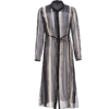 X1AGF66050038 奈蔻NEXY.CO 时尚条纹桑蚕丝两件套长款连衣裙飘逸春夏新款 商品缩略图0