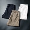 抽绳松紧腰休闲中裤男夏季工装时尚纯色中裤  YMXZ-9A5213/95213* 商品缩略图0