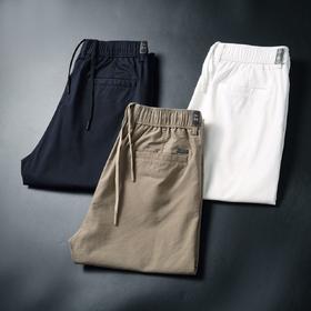 抽绳松紧腰休闲中裤男夏季工装时尚纯色中裤  YMXZ-9A5213/95213*