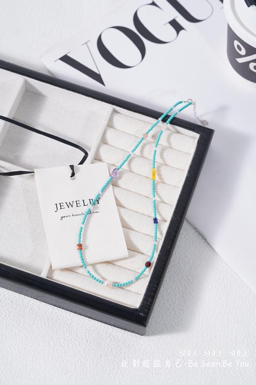 ✨夏日的入场券【天然绿松多宝石项链】新中式多宝绿松石项链 春的气息扑面而来!戴上绿色项链去感受万物的苏醒，去追逐那一抹绿意 商品图8