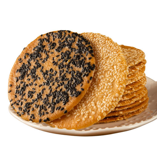 【13.5到手半斤❗️铁棍山药黑芝麻薄饼】甄选品质原料制作，优选小麦粉/铁棍山药/黑芝麻，黑芝麻白芝麻酥脆煎饼，薄饼休闲薄脆饼干L 商品图4