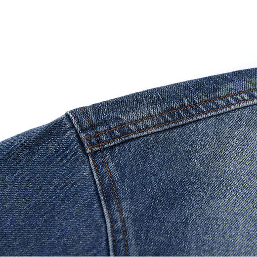 【新品上新】HX 春季水洗牛仔衬衫式茄克衫外套做旧复古S105511068101 商品图3