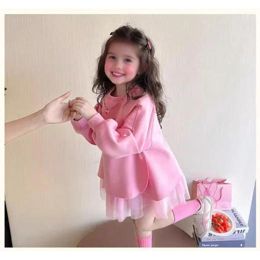 裁缝学苑TQ161女童连衣裙新款洋气时髦高级女孩宝宝儿童春装公主裙子 商品图4