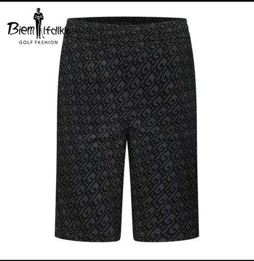 正品比音菲勒男士高尔夫短裤  抗皱易打理 夏季时尚轻薄满印字母休闲短裤 很好必买 平时穿也可以，上身很不错！
只有33码腰围78，腰部有弹力 商品图2