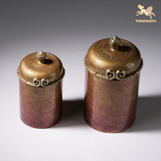 铜师傅《悟空之茶叶罐》客厅桌面茶叶罐铜摆件 家居工艺品 商品图3