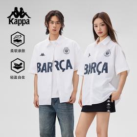 Kappa卡帕背靠背运动polo衫男夏季新款宽松休闲短袖衬衫t恤上衣女K0FW2SD01