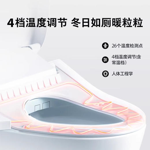 东芝（TOSHIBA）轻智能马桶家用通用离坐自动冲水暖风加热座圈坐便器GA10_GA10_305mm 商品图1