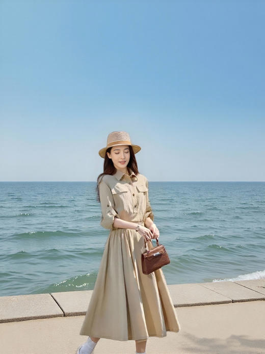 M2 臣禾	【书香衬衫裙】亚麻棉连衣裙	JZ252020115 商品图6