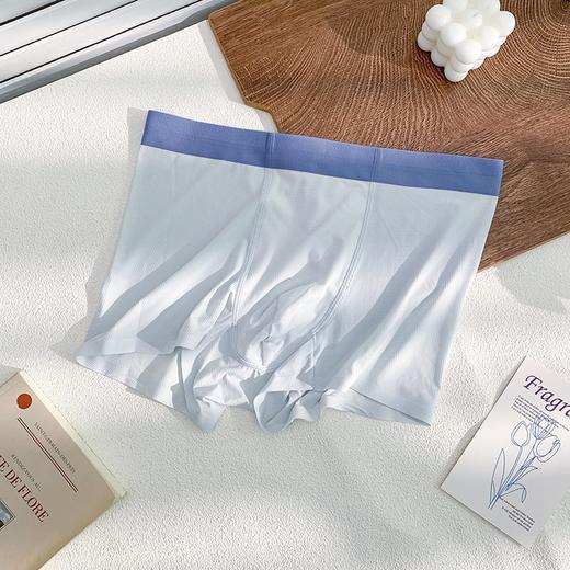 【挑战夏日极限 无惧炎热】凯俪思华夫格无痕冰丝男士内裤运动青年平角冰丝内裤男裤衩 商品图4