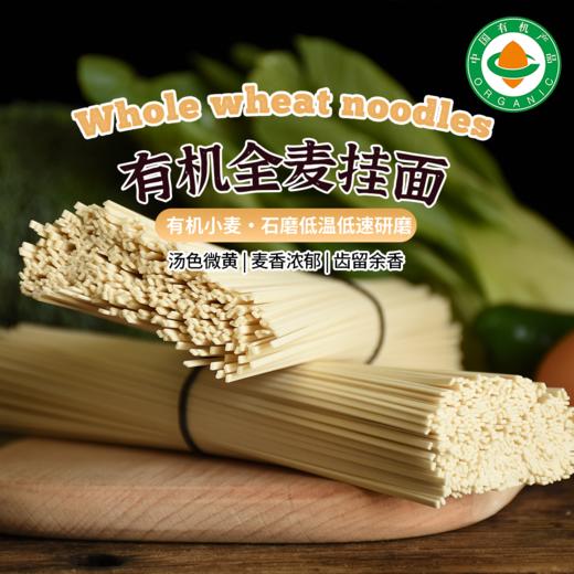 有机全麦面条500g/包|全程有机麦香味浓含麦麸 商品图0