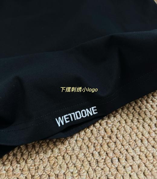 点此购买 We11done夏季男女款小怪兽涂鸦刺绣短袖T恤 LL 317012 商品图12