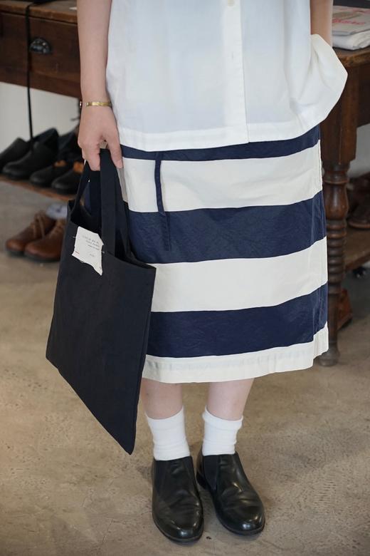 Casey Casey条纹直筒半身裙 商品图0