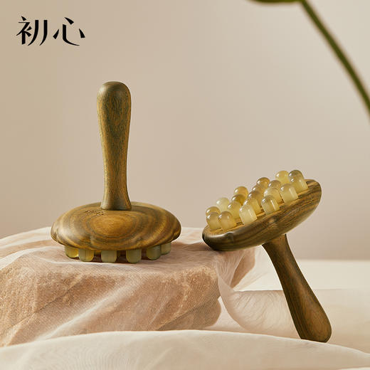 初心| 莲蓬经络刷绿檀羊角 商品图0
