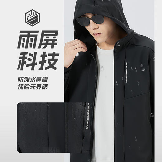 Tutwo|男式连帽软壳外套 TTAEM911558 商品图3