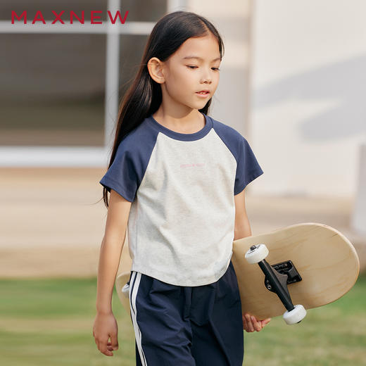 【T恤】 童装撞色短袖T恤 1P2361208 商品图2