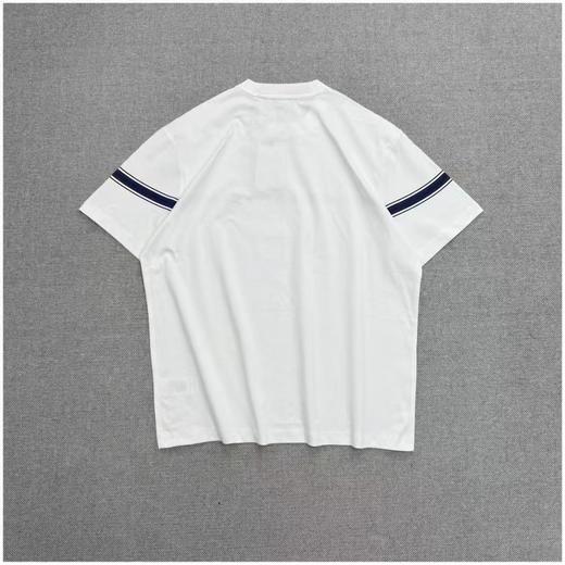 现货 巴宝莉BUR胸口战马刺绣条纹圆领短袖T 半环身印花 商品图6