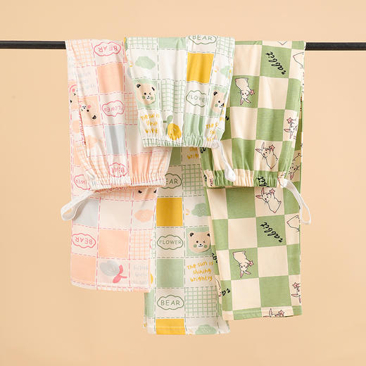 自然醒薄荷家居服孕妇睡裤女士长裤纯棉夏季全棉夏天长款可调节月子产后薄款家居裤QH 商品图5