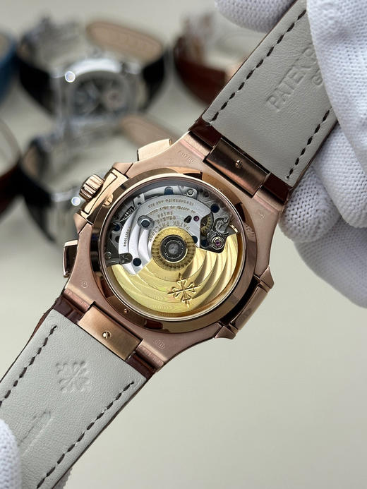 3K厂V3升级版薄薄薄！真功能，真小秒！百达翡丽鹦鹉螺5980多功能计时腕表【表壳】腕表尺寸40.5毫米，厚度为全网最薄仅13.5毫米，同正品一致的枕型表壳采用正面拉丝❗️❗️❗️ 商品图7