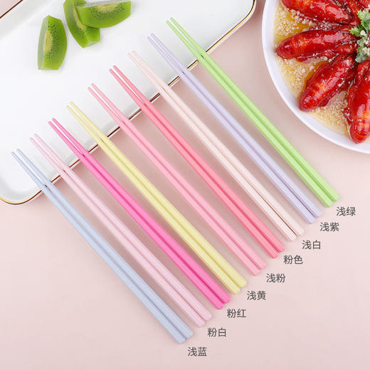 【破价10双仅19.9❗马卡龙六角筷】抗jun合金筷子，不易褪色、不发霉，很耐用，彩色分食筷子家用耐高温可消毒高颜值马卡龙QQ 商品图1