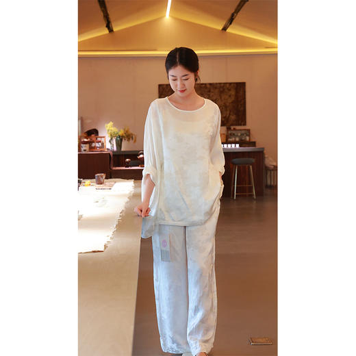 【抖音专属】宽松短袖上衣（20708231玉叶-设计师） 商品图2