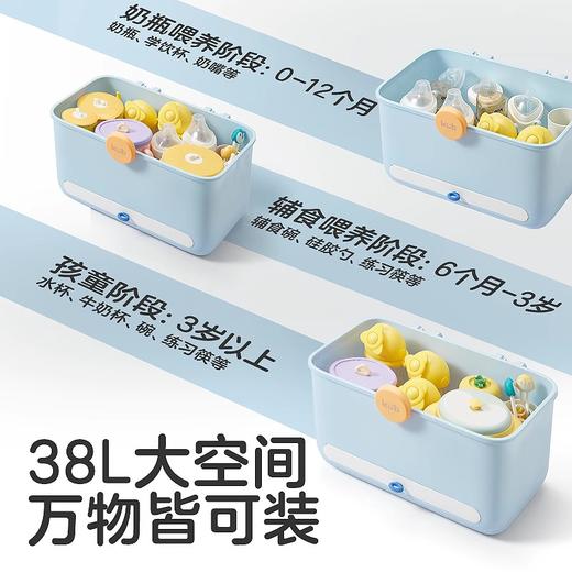 【微瑕】KUB可优比婴儿奶瓶收纳箱奶瓶置物架沥水带盖（收到无质量问题不退不换，介意者勿拍） 商品图1