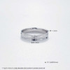 【限时8.8折】【线上铂金馆】PT950 #CNC 铂金实心固口CNC三环圈戒（面宽约3.8-4.2mm，厚约1.2mm）(PTJZ00002)预售产品下单后不退款不退货不换货不补差价) 商品缩略图3