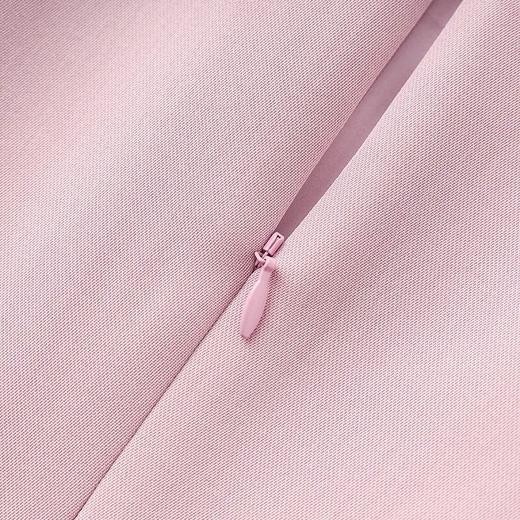 【高货wl】全新升级【铂金会员330/天猫439/差价109】(01031) 洛诗琳轻奢重工钉钻贝壳圆领鱼尾裙时尚气质短袖连衣裙 商品图3