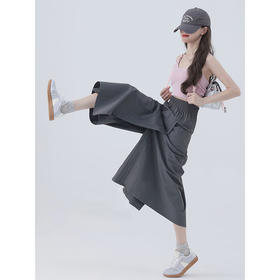 【夏季必备】【显高显瘦，完美遮肉】山本工装裤裙女夏季薄款宽松垂感速干九分休闲运动冰丝阔腿裙裤子