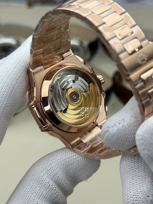 3K厂V3升级版薄薄薄！真功能，真小秒！百达翡丽鹦鹉螺5980多功能计时腕表【表壳】腕表尺寸40.5毫米，厚度为全网最薄仅13.5毫米，同正品一致的枕型表壳采用正面拉丝❕❕❕ 商品图6