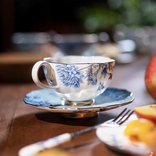 【6F】国瓷永丰源 铂金青花3头茶咖杯 商品图2