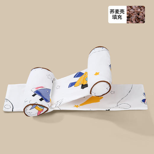 【重力交叉定型枕，可调节，可拆洗】云片枕头婴儿定型枕 幼儿宝宝枕头 纠正防偏头 荞麦壳新生儿侧睡枕-QQ 商品图10