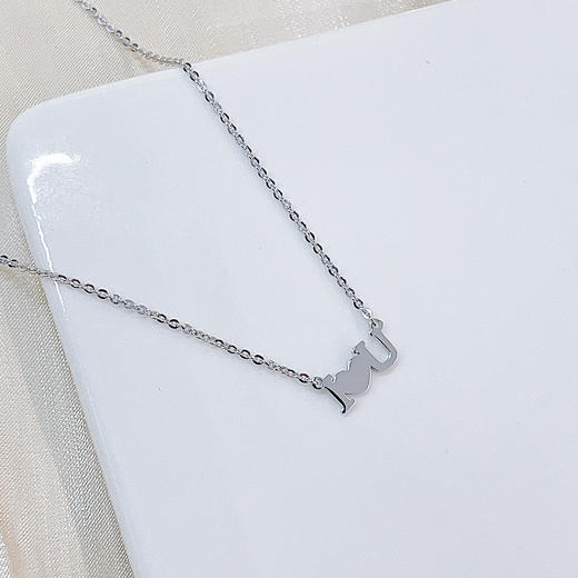 【限时8.8折】【线上铂金馆】PT950 #520快乐 #怦然心动 铂金实心调节真情告白I LOVE U情书套链(PTTL00069)预售产品下单后不退款不退货不换货不补差价) 商品图1