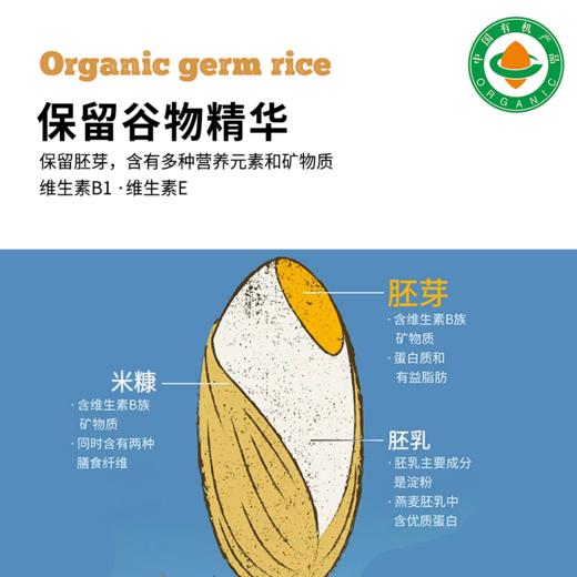 【有机胚芽米】1KG/袋|内蒙古产区全程可溯源谷物精华大米饭 商品图1