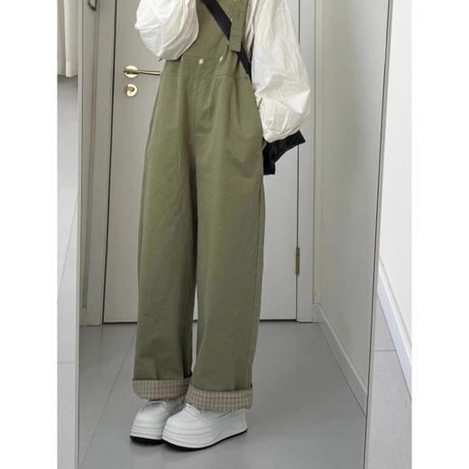 裁缝学苑AS477工装背带裤纸样女装新款日系复古减龄阔腿连体裤裁剪图纸 商品图4