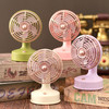 【经典复古❗桌面风扇】沉浸式3D立体一档风，更柔和告别久吹头痛，室内形成持续微风，带动空气流通，避免直吹，USB充电式圆头90度倾斜可调角度台式风扇QQ 商品缩略图1