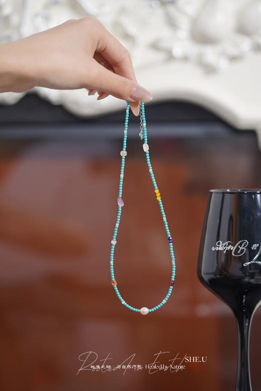 ✨夏日的入场券【天然绿松多宝石项链】新中式多宝绿松石项链 春的气息扑面而来!戴上绿色项链去感受万物的苏醒，去追逐那一抹绿意 商品图11