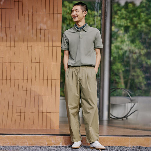 【长裤】 梭织打褶长裤 1P2114504 商品图1