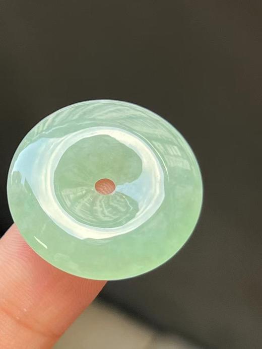 【云意轩】编号：9513 冰种甜绿平安扣天然翡翠 附证书 商品图3