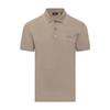 ZEGNA 杰尼亚 男士字母徽标刺绣弹力棉质短袖polo衫 米色 UF358A9 F746 N02 商品缩略图0