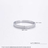 【限时8.8折】【线上铂金馆】PT950 #CNC 铂金实心固口几何方块仿钻圈戒（面宽约1.8-2.2mm）(PTJZ00006)预售产品下单后不退款不退货不换货不补差价) 商品缩略图3